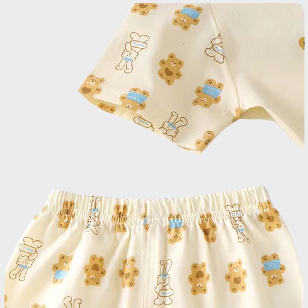 Teddy Bunny Family Kids Pajamas Set