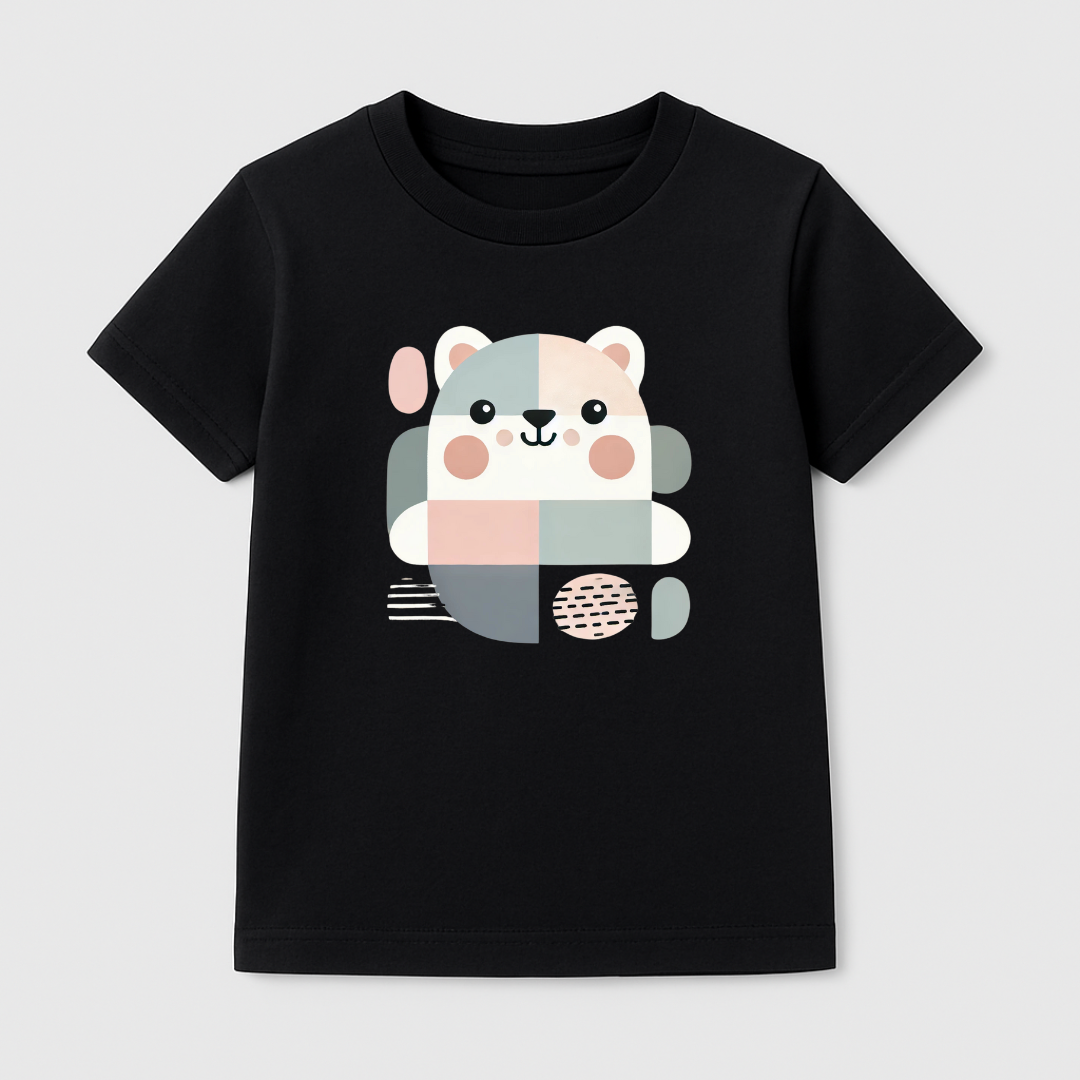 Geo Bear Kids Short Sleeve T-Shirt