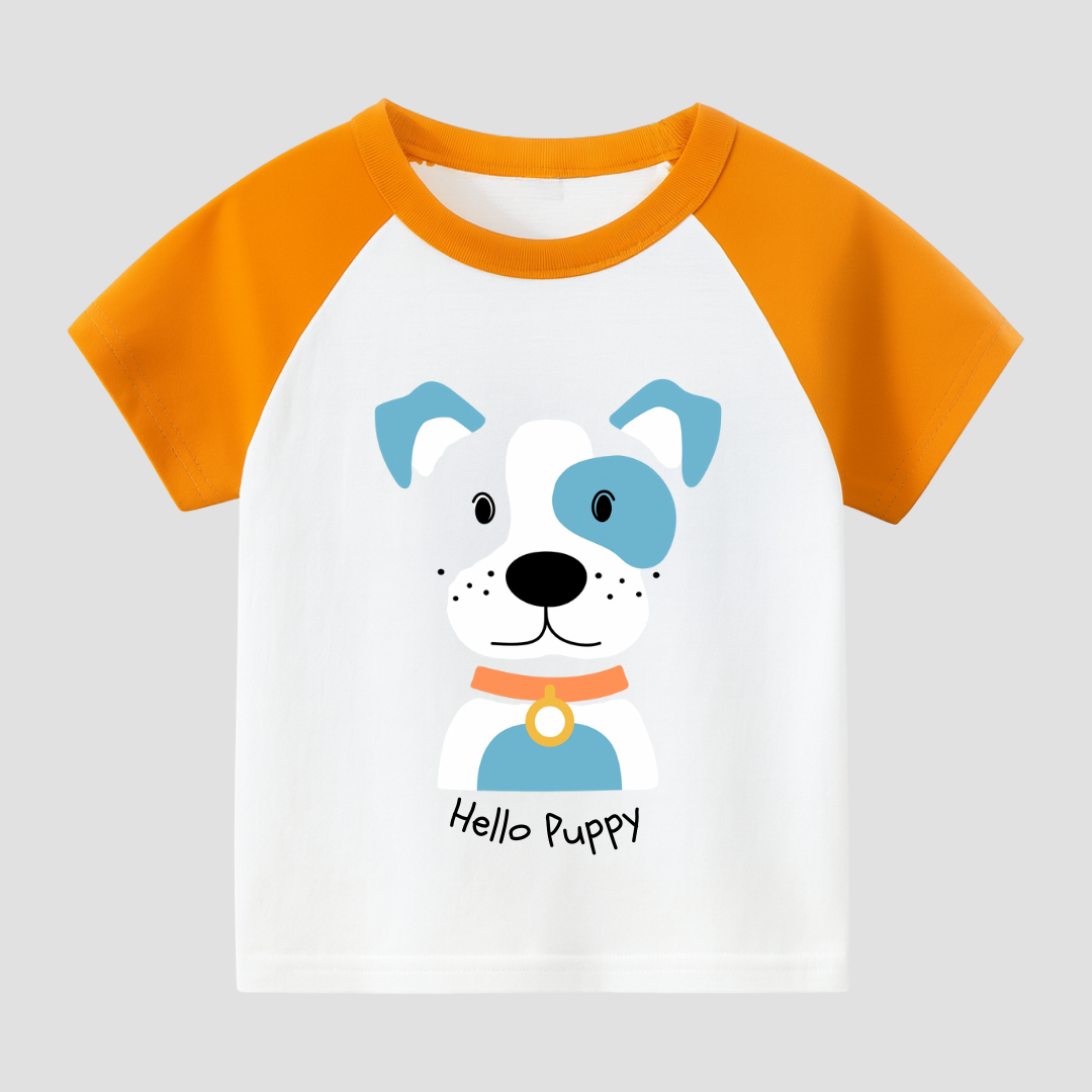 Hello Puppy Kids Short Sleeve T-Shirt Kia & Kel
