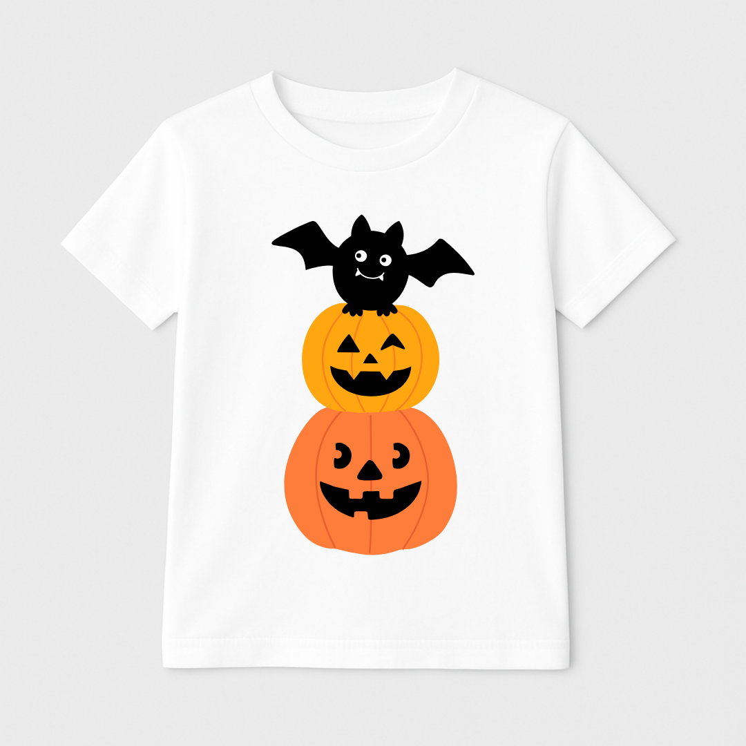 Batty Pumpkins Kids Short Sleeve T-Shirt Kia & Kel