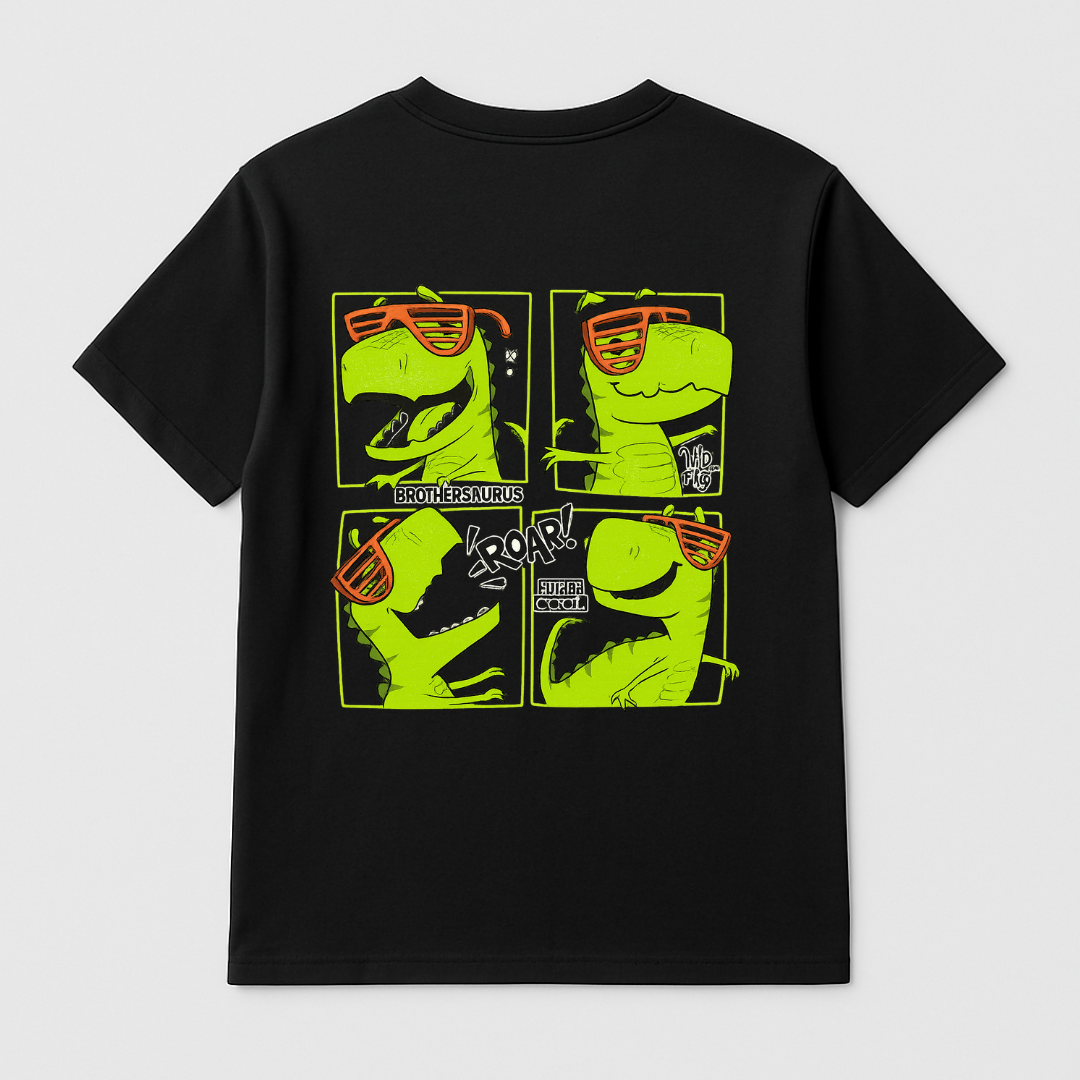 Brothersaurus Kids BackStory T-Shirt