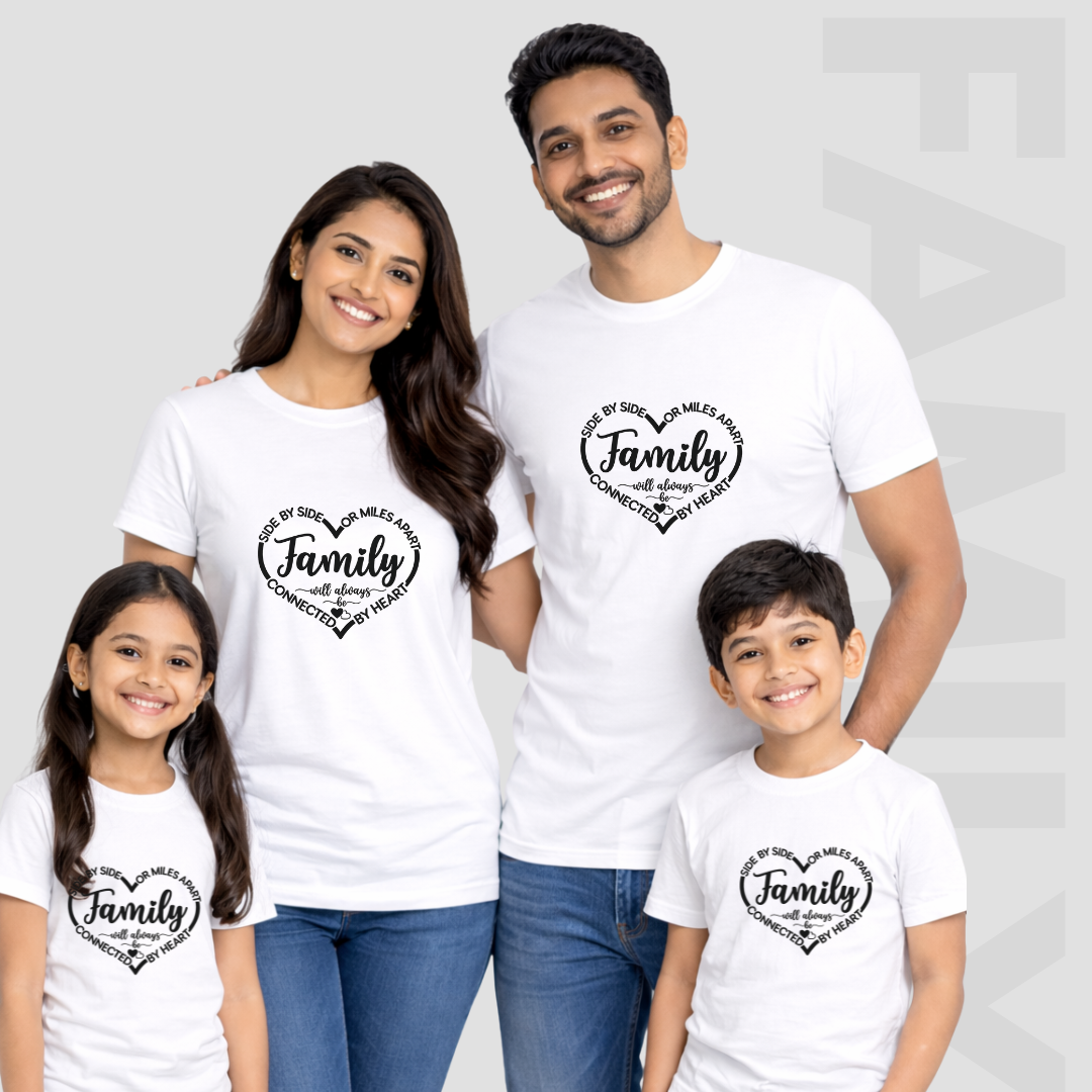 Connected by Heart Family Tees