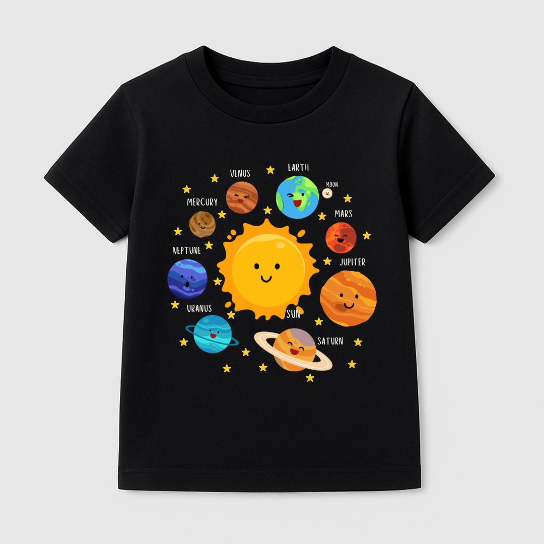 Solar System Kids Short Sleeve T-Shirt