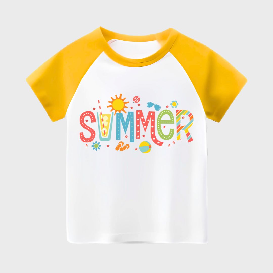 Summer Vibes Kids Short Sleeve T-Shirt