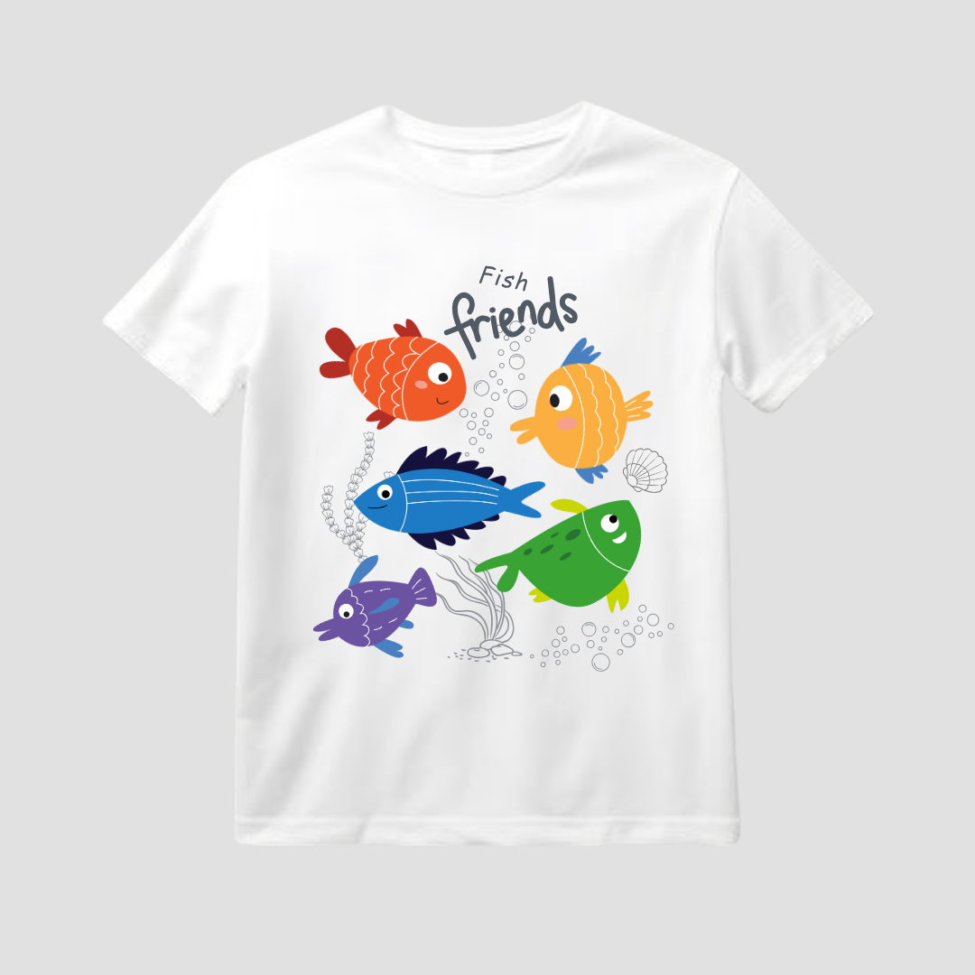 Fish Friends Kids Short Sleeve T-Shirt