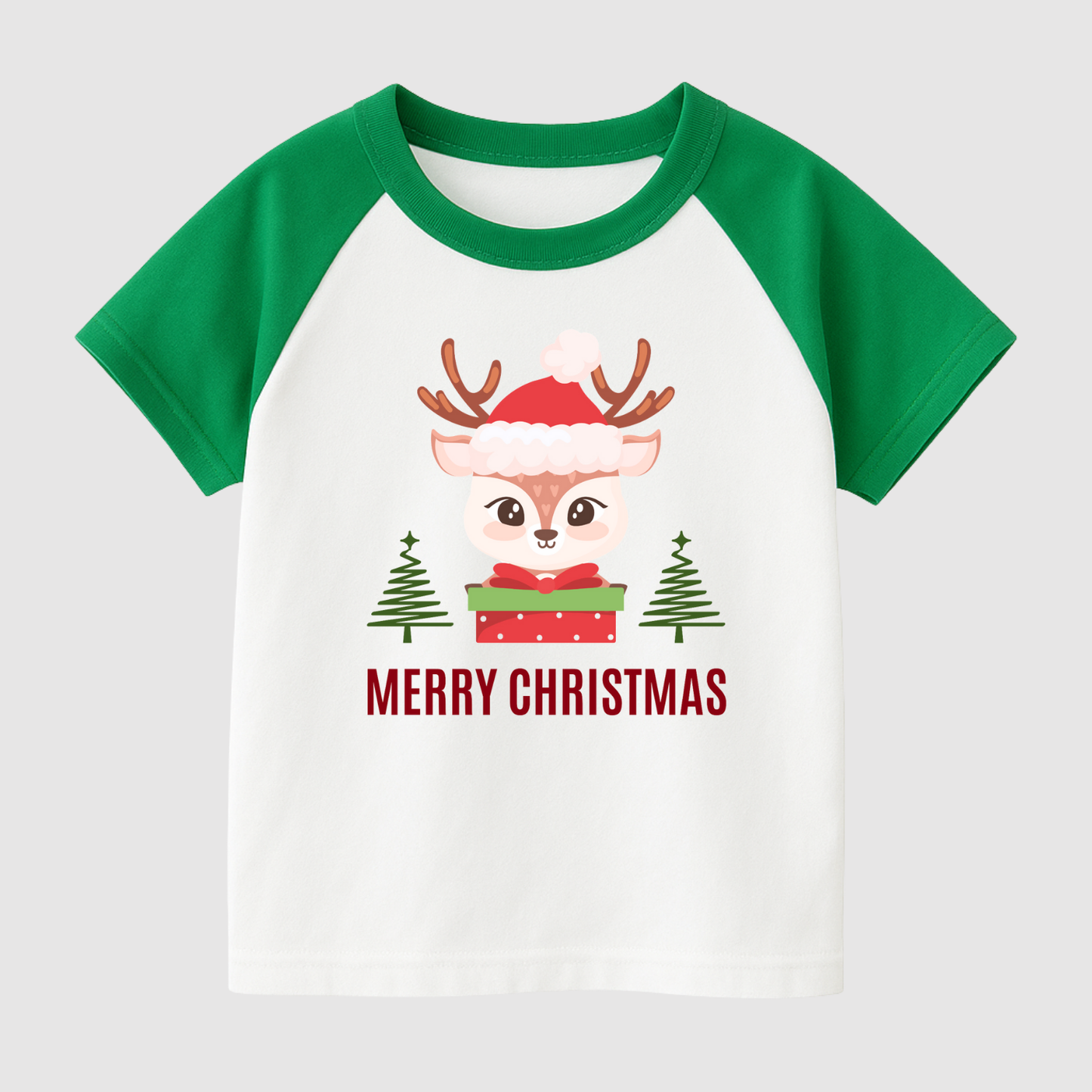 Santa’s Little Reindeer Kids Short Sleeve T-Shirt