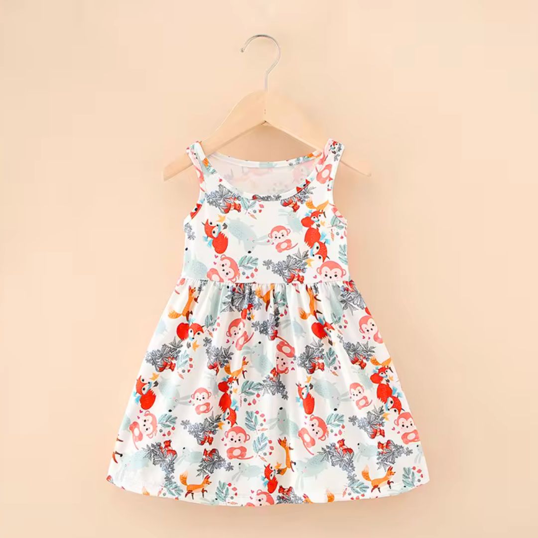 Festive Forest Beach Strap Dress Kia & Kel