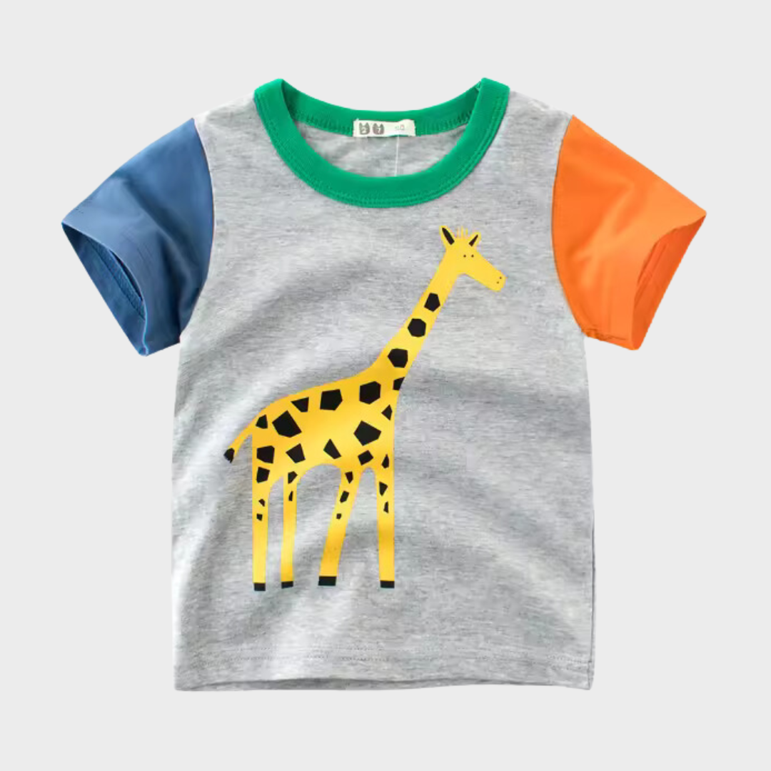Urban Zoo Giraffe Kids Short Sleeve T-Shirt Kia & Kel