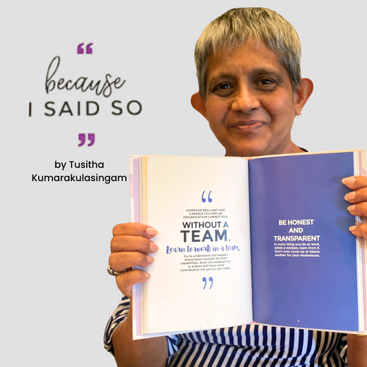 Because I Said So" by Tusitha Kumarakulasingam