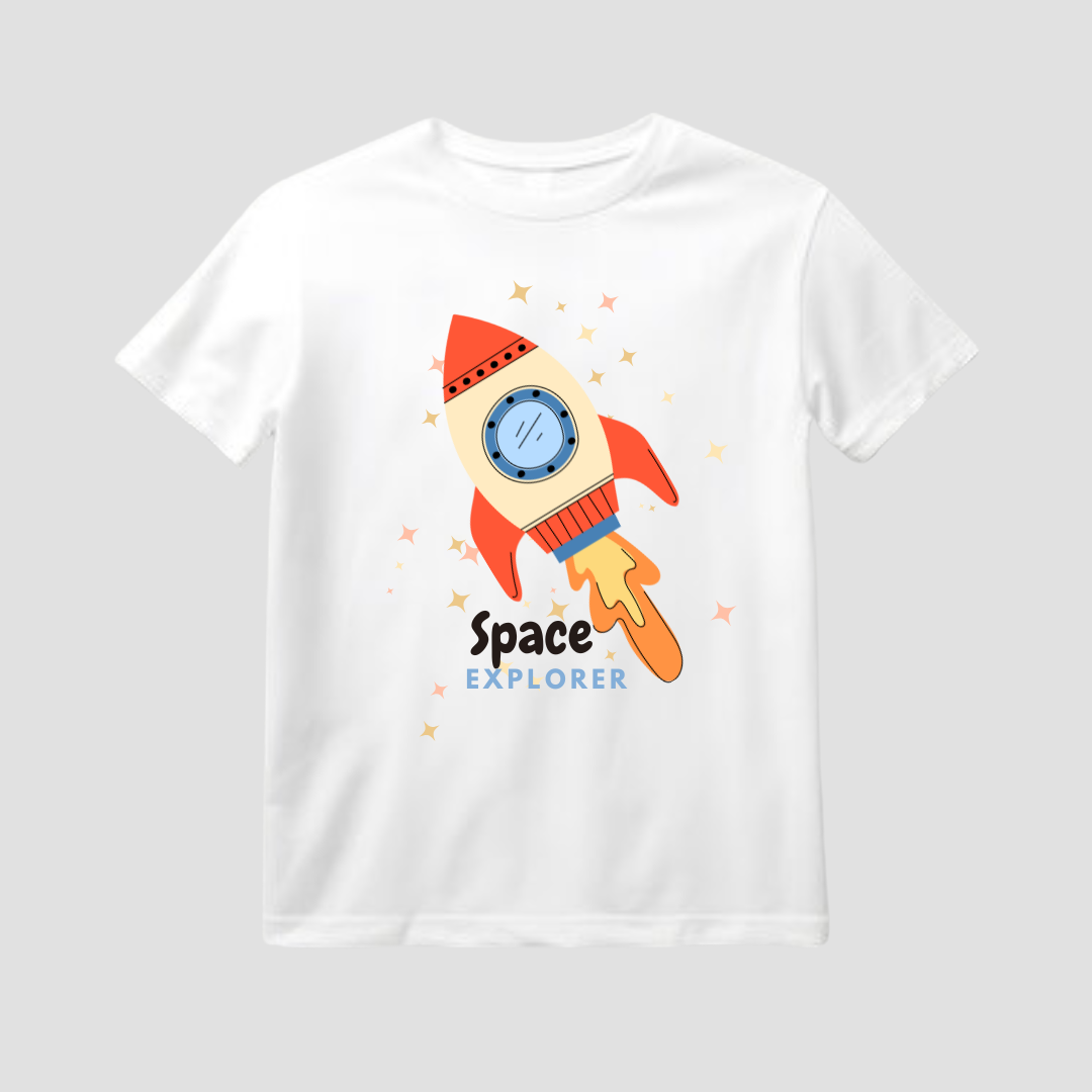 Space Explorer Kids Short Sleeve T-Shirt - Kia & Kel