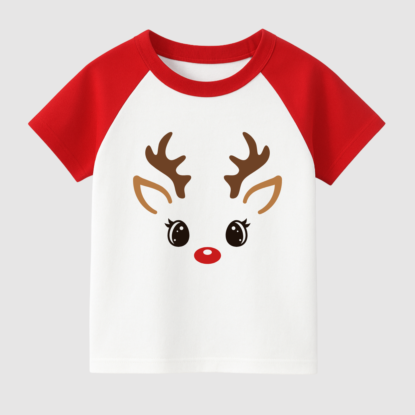 Sweet Reindeer Spark Kids Short Sleeve T-Shirt