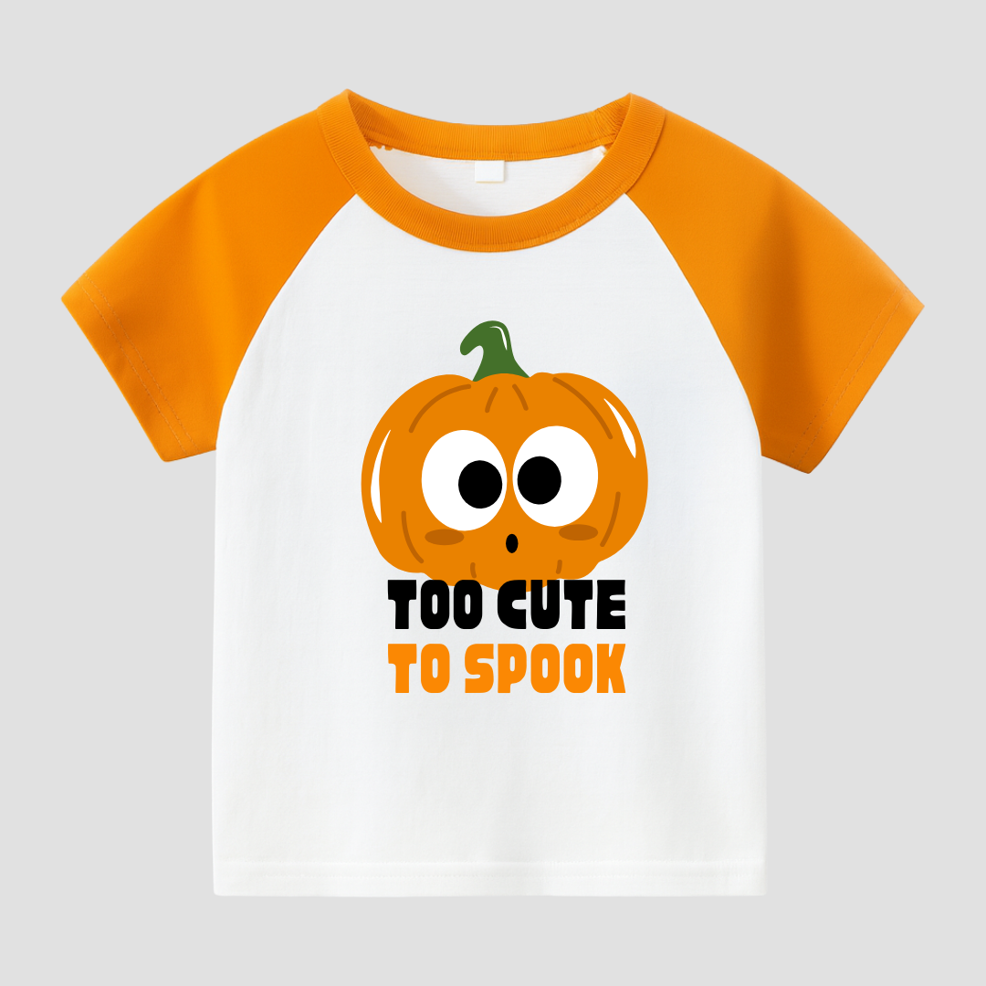 Pumpkin Cutie Kids Short Sleeve T-Shirt