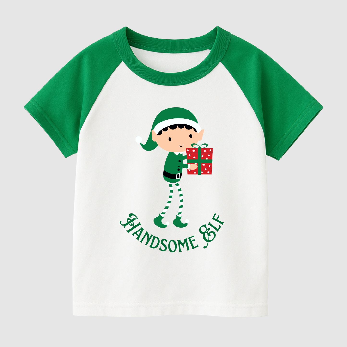 Little Christmas Elves Kids Short Sleeve T-Shirt