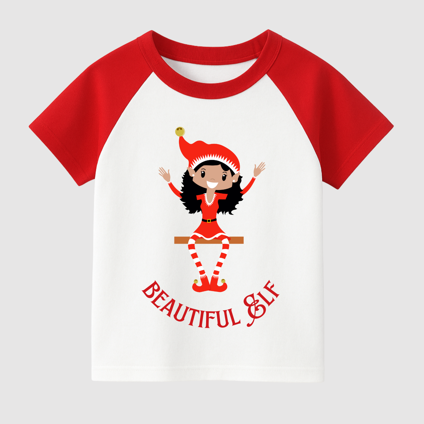 Little Christmas Elves Kids Short Sleeve T-Shirt