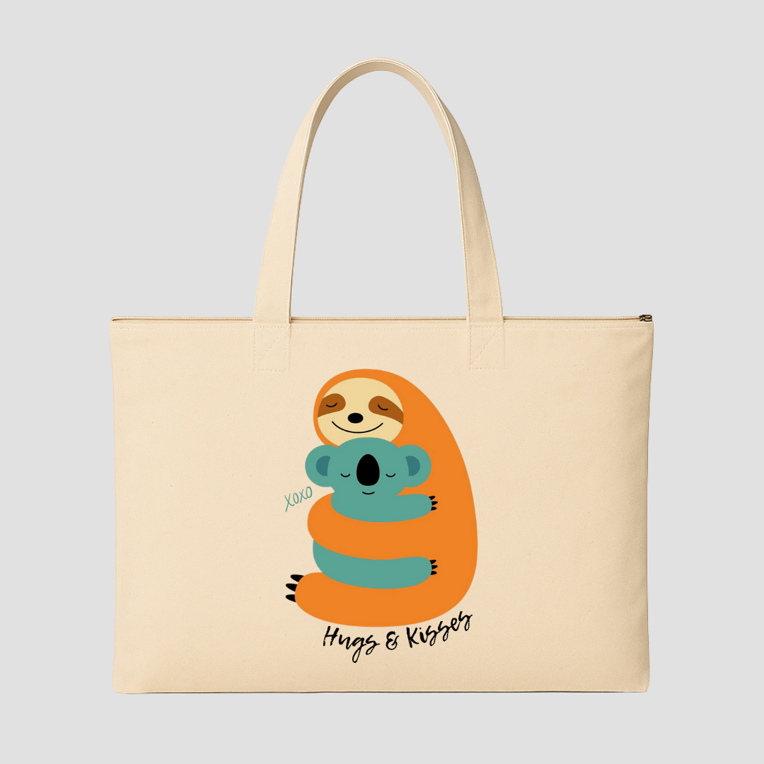 Hugs & Kisses Tote Bags Kia & Kel