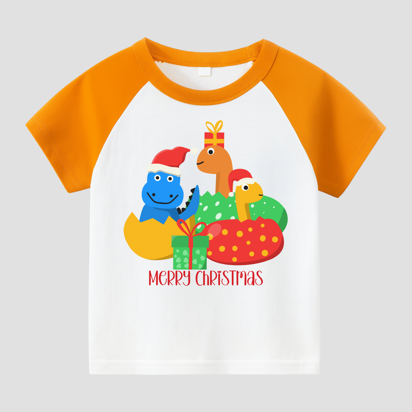 Dino Holiday Hatchlings Kids Short Sleeve T-Shirt