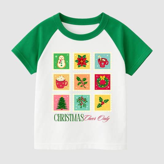 Christmas Cheer Only Kids Short Sleeve T-Shirt