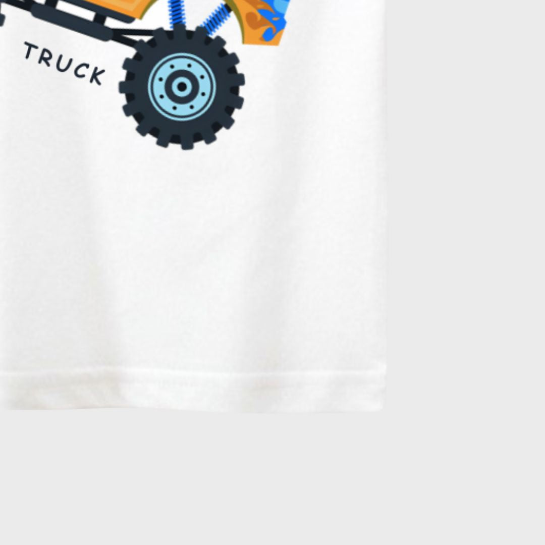Monster Truck Kids Short Sleeve T-Shirt