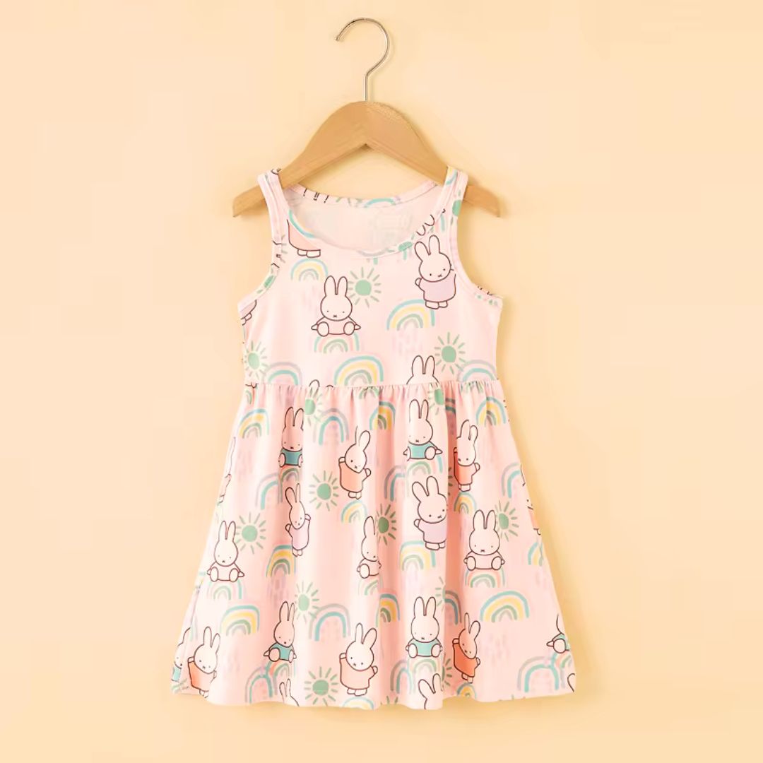 Bunny Rainbow Delight Beach Strap Dress Kia & Kel