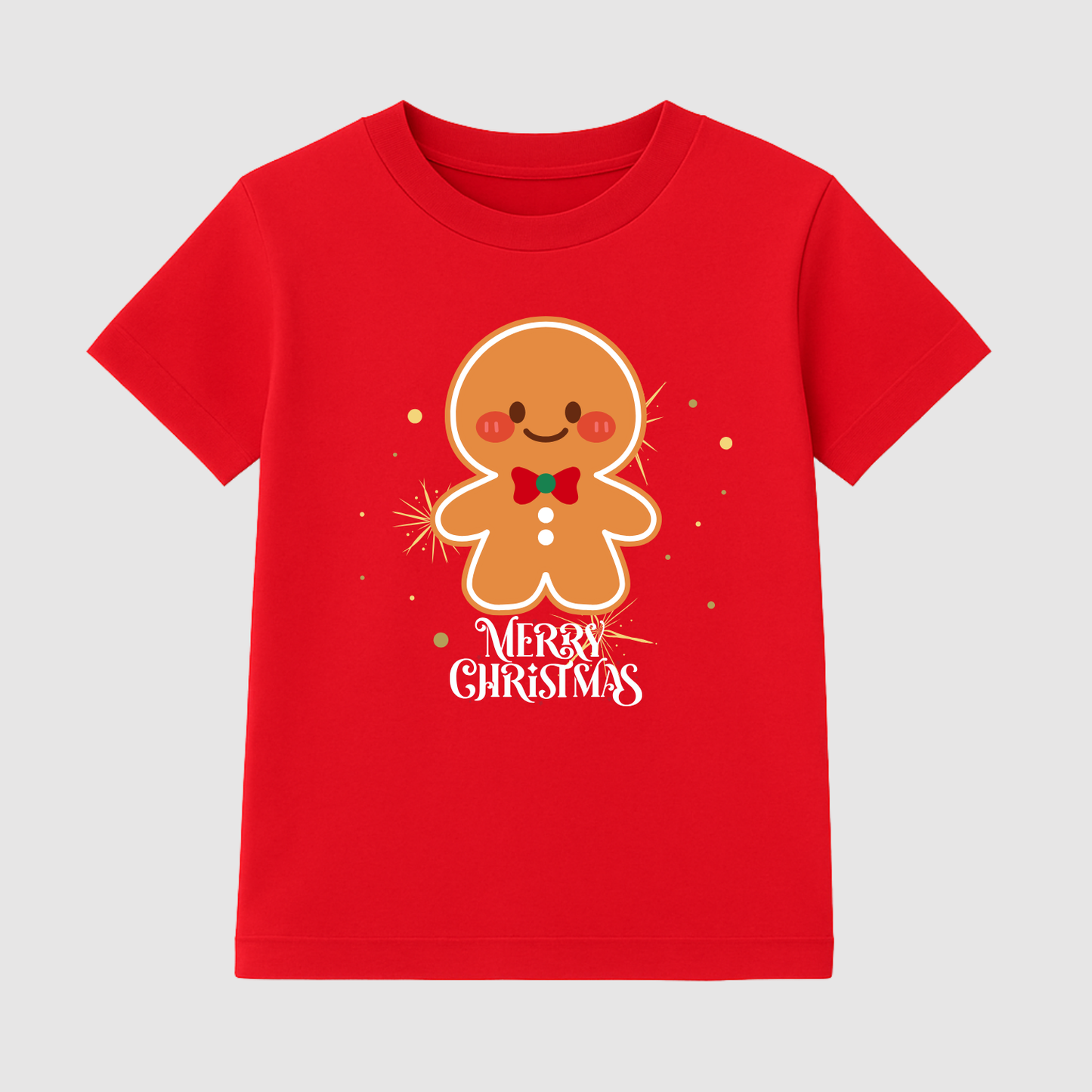 Gingerbread Sweetie Kids Short Sleeve T-Shirt