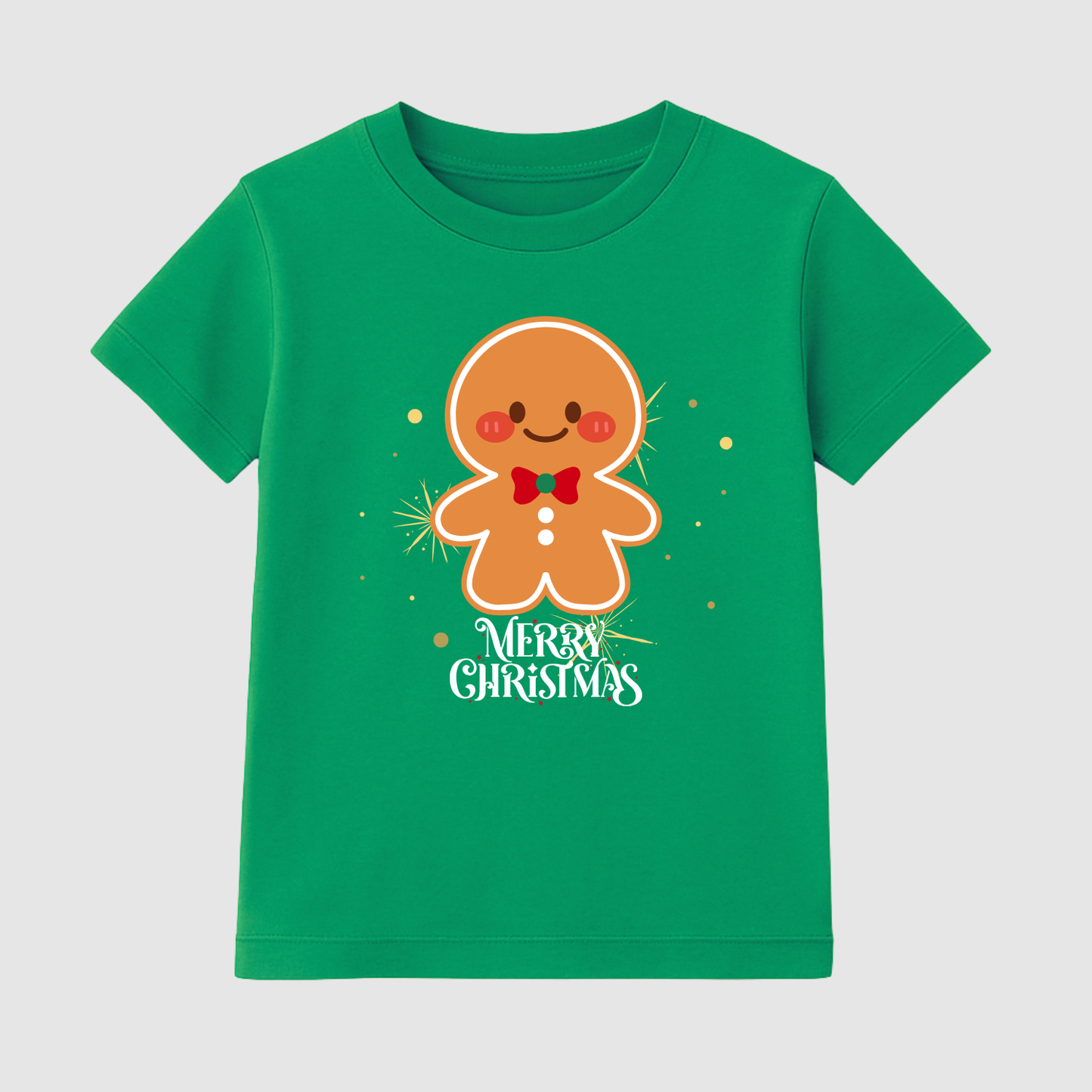 Gingerbread Sweetie Kids Short Sleeve T-Shirt