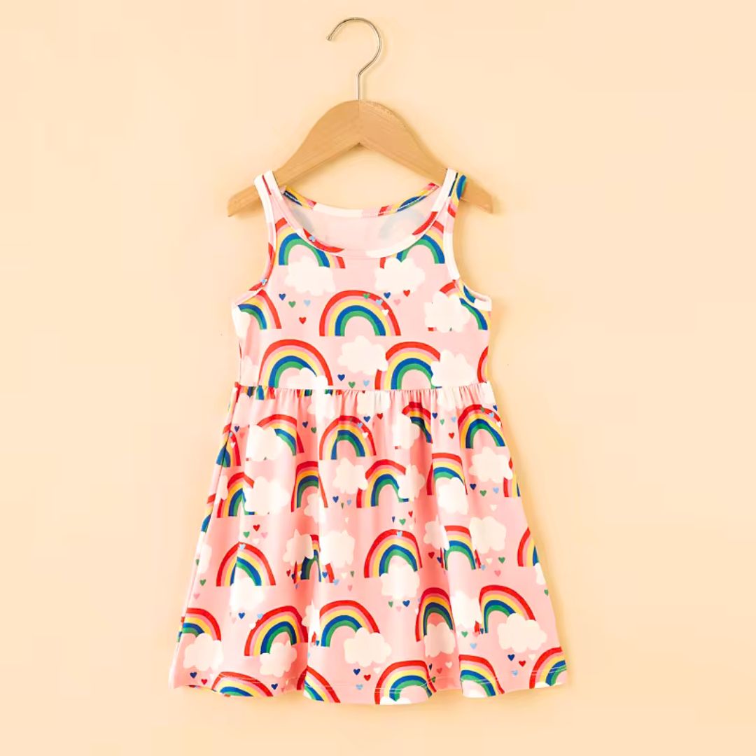 Rainbow Bliss Beach Strap Dress Kia & Kel