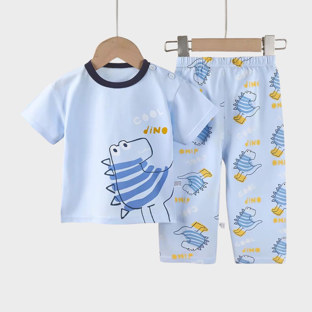 Cool Dino Kids Pajamas Set Kia & Kel
