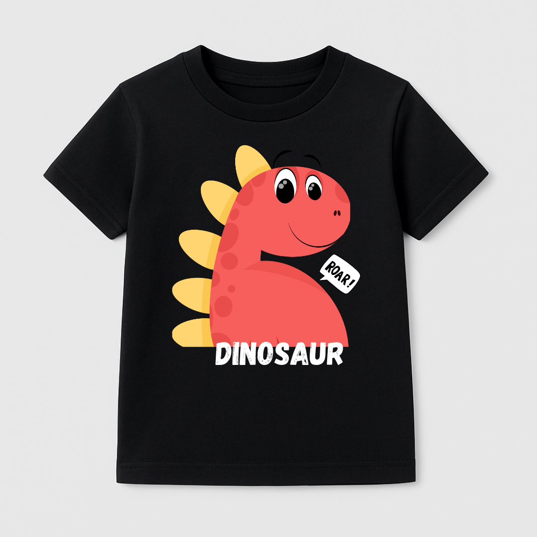 Dino Roar Kids Short Sleeve T-Shirt Kia & Kel