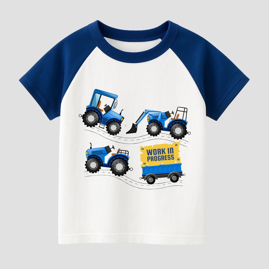 Work in Progress Kids Short Sleeve T-Shirt Kia & Kel