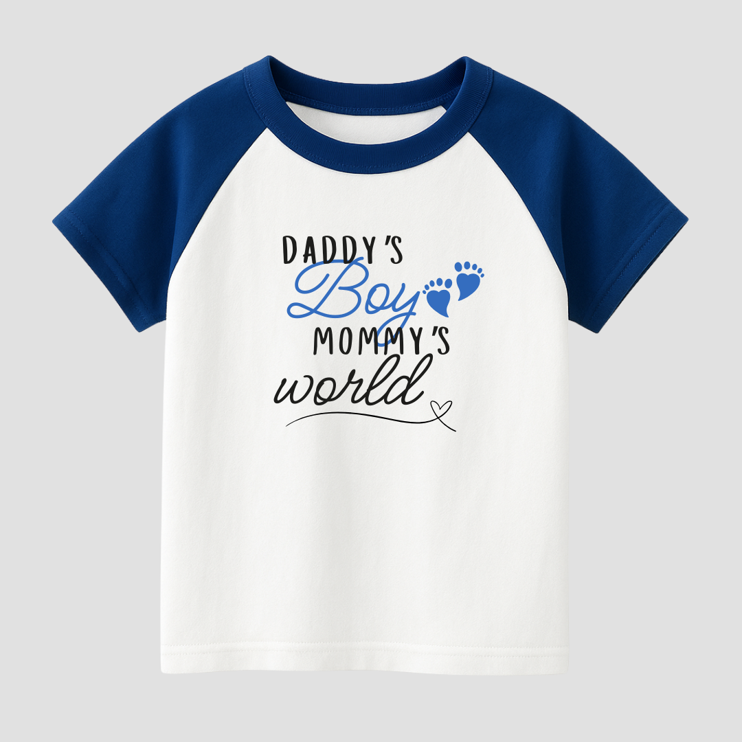 Loved by Mom & Dad Kids Short Sleeve T-Shirt Kia & Kel