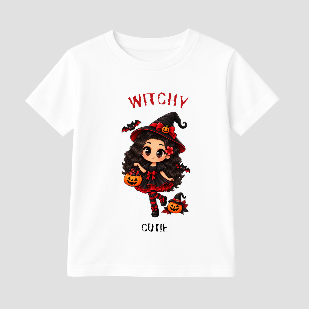 Witchy Cutie Kids Short Sleeve T-Shirt