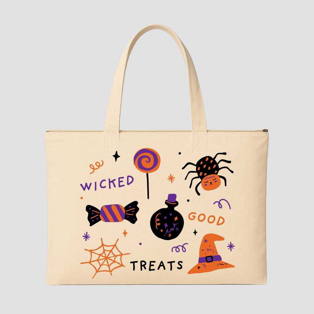Trick or Treat Tote Bags (15 × 18 inches)