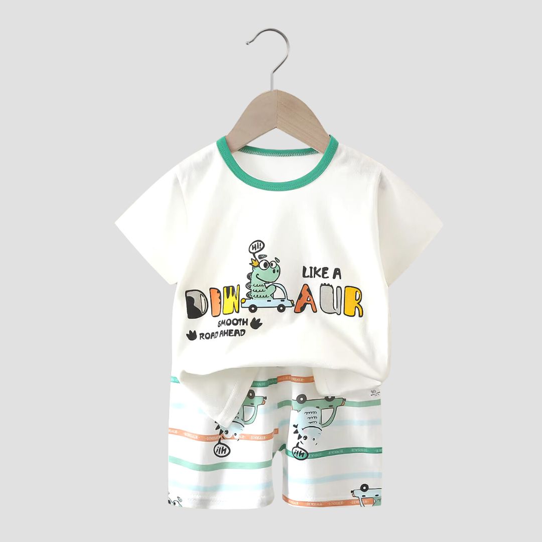 Like A Dino T-shirt & Short Suit Kia & Kel
