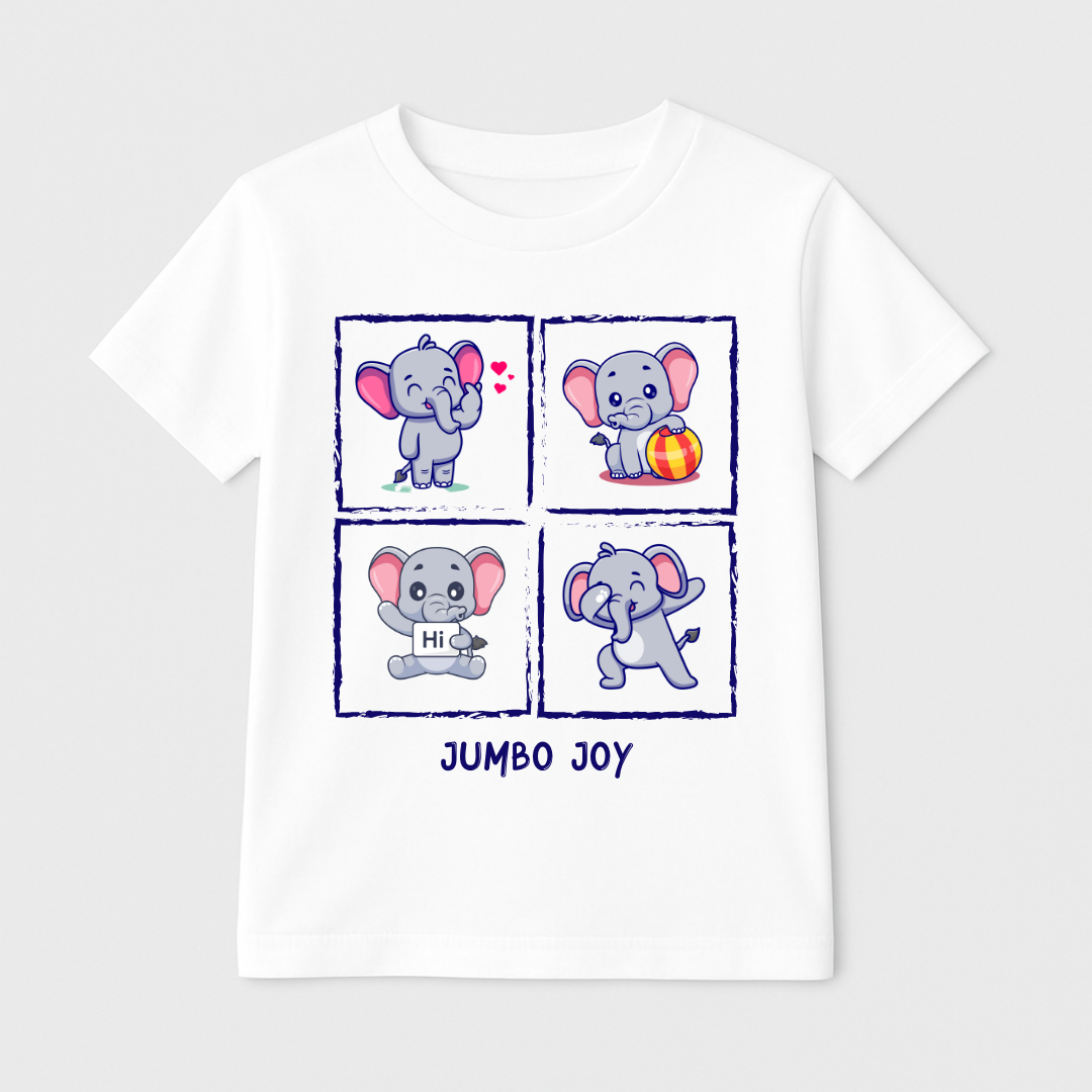 Jumbo Joy Kids Short Sleeve T-Shirt Kia & Kel