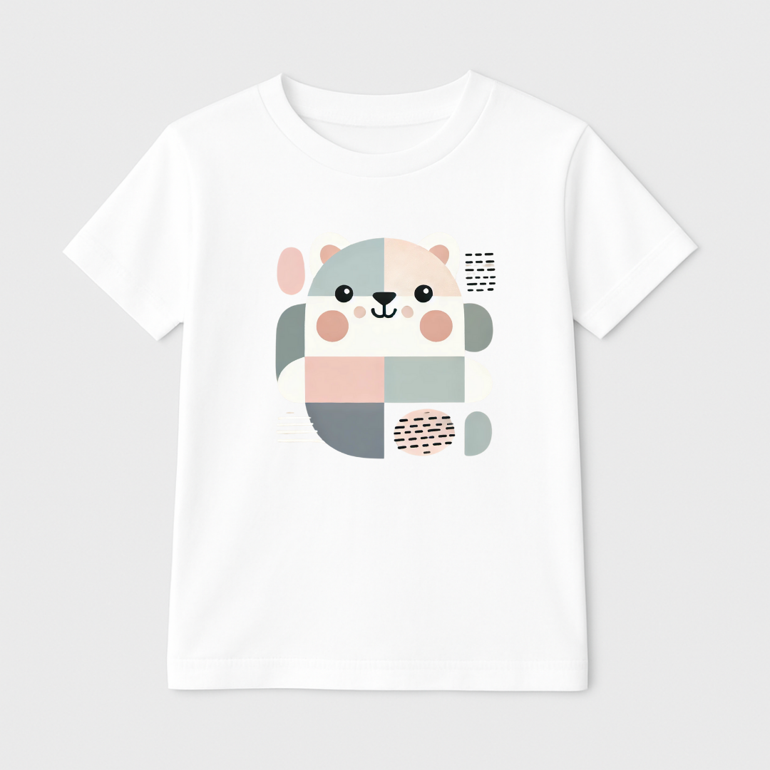Geo Bear Kids Short Sleeve T-Shirt