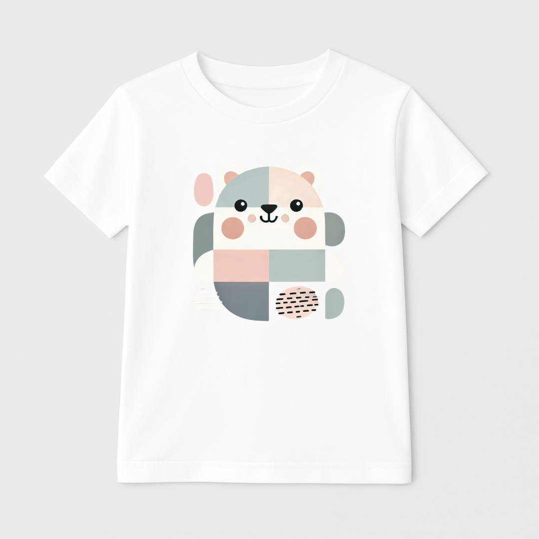 Geo Bear Kids Short Sleeve T-Shirt
