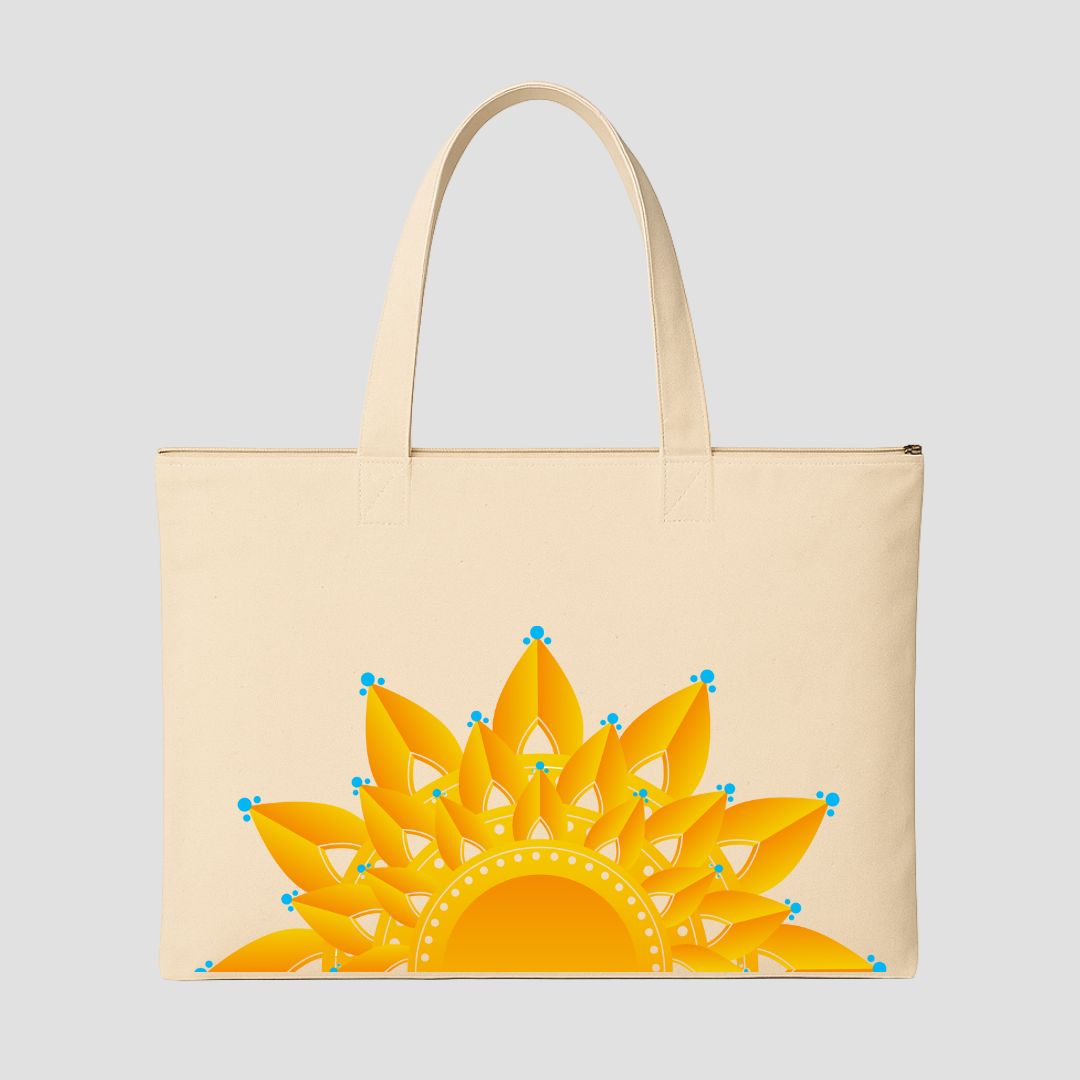 Golden Glow Tote Bags Kia & Kel