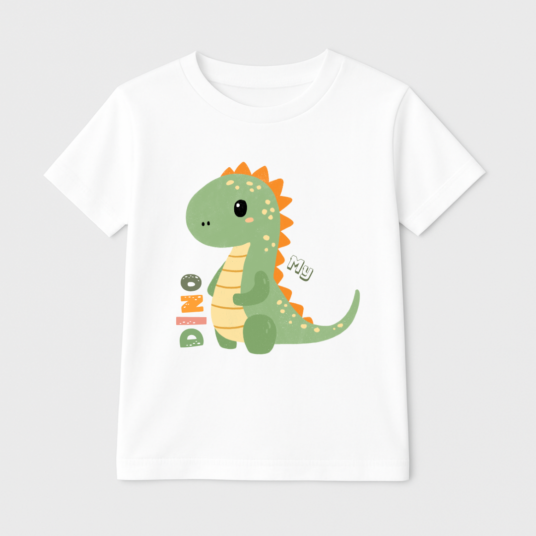 My Dino Buddy Kids Short Sleeve T-Shirt