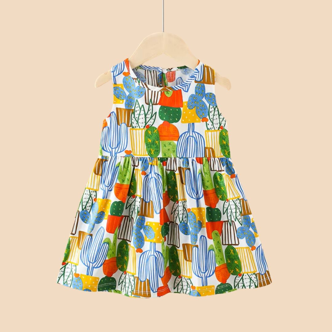 Cactus Garden Cotton Dress Kia & Kel