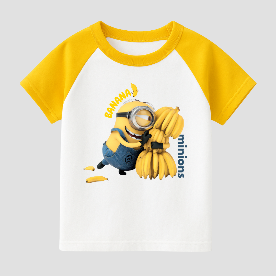 Banana Minion Kids Short Sleeve T-Shirt Kia & Kel