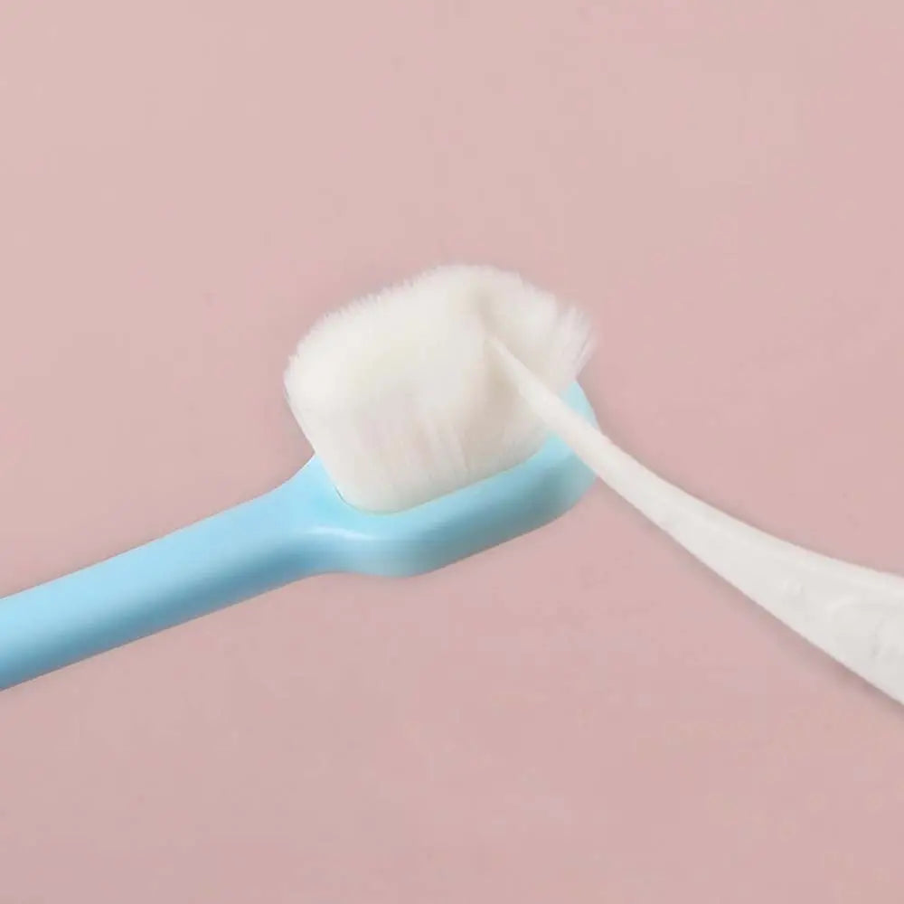 Mini Soft Cotton Toothbrush - Blue Elephant