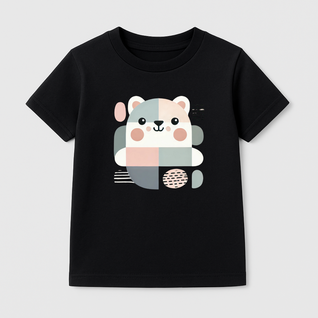 Geo Bear Kids Short Sleeve T-Shirt