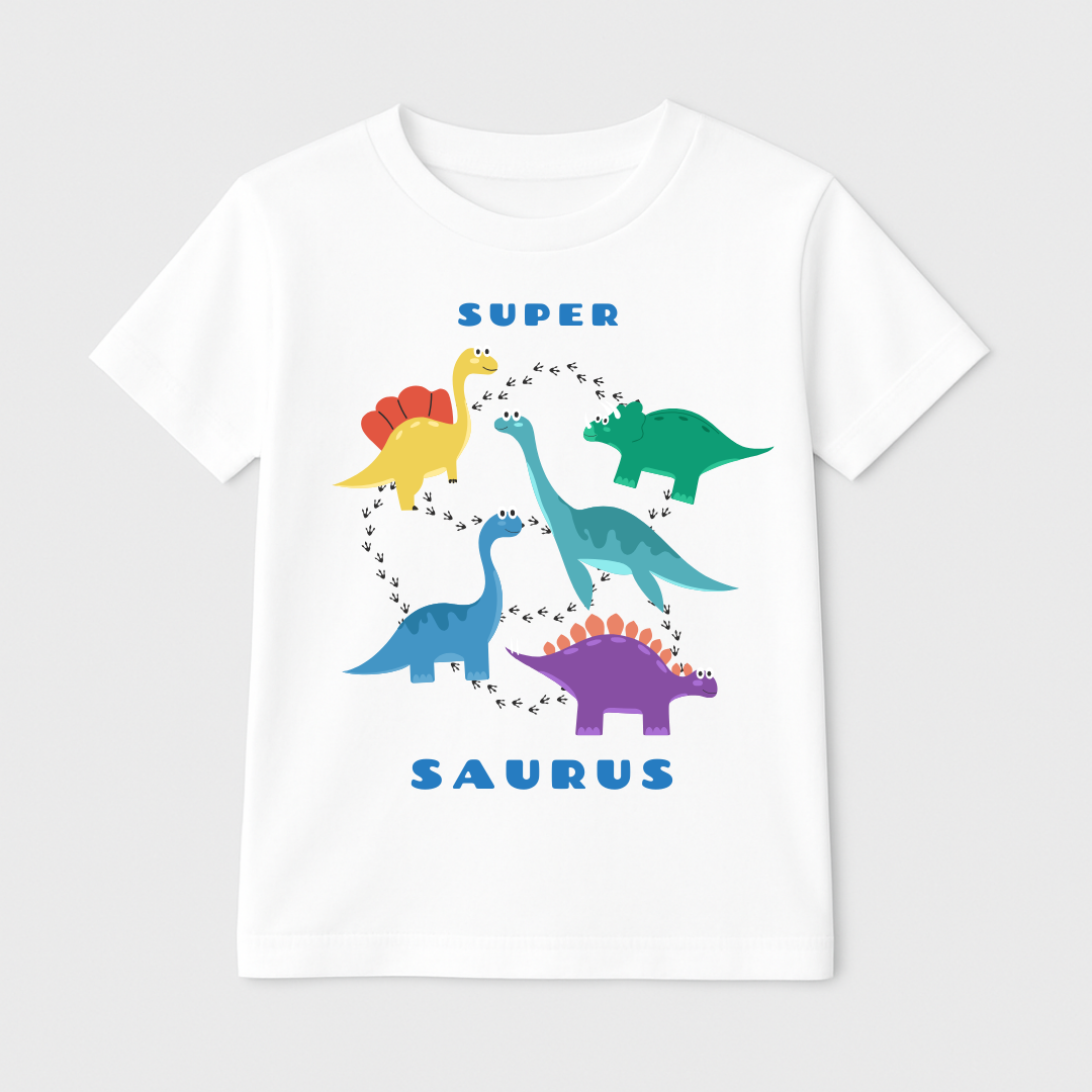 Super Saurus Kids Short Sleeve T-Shirt