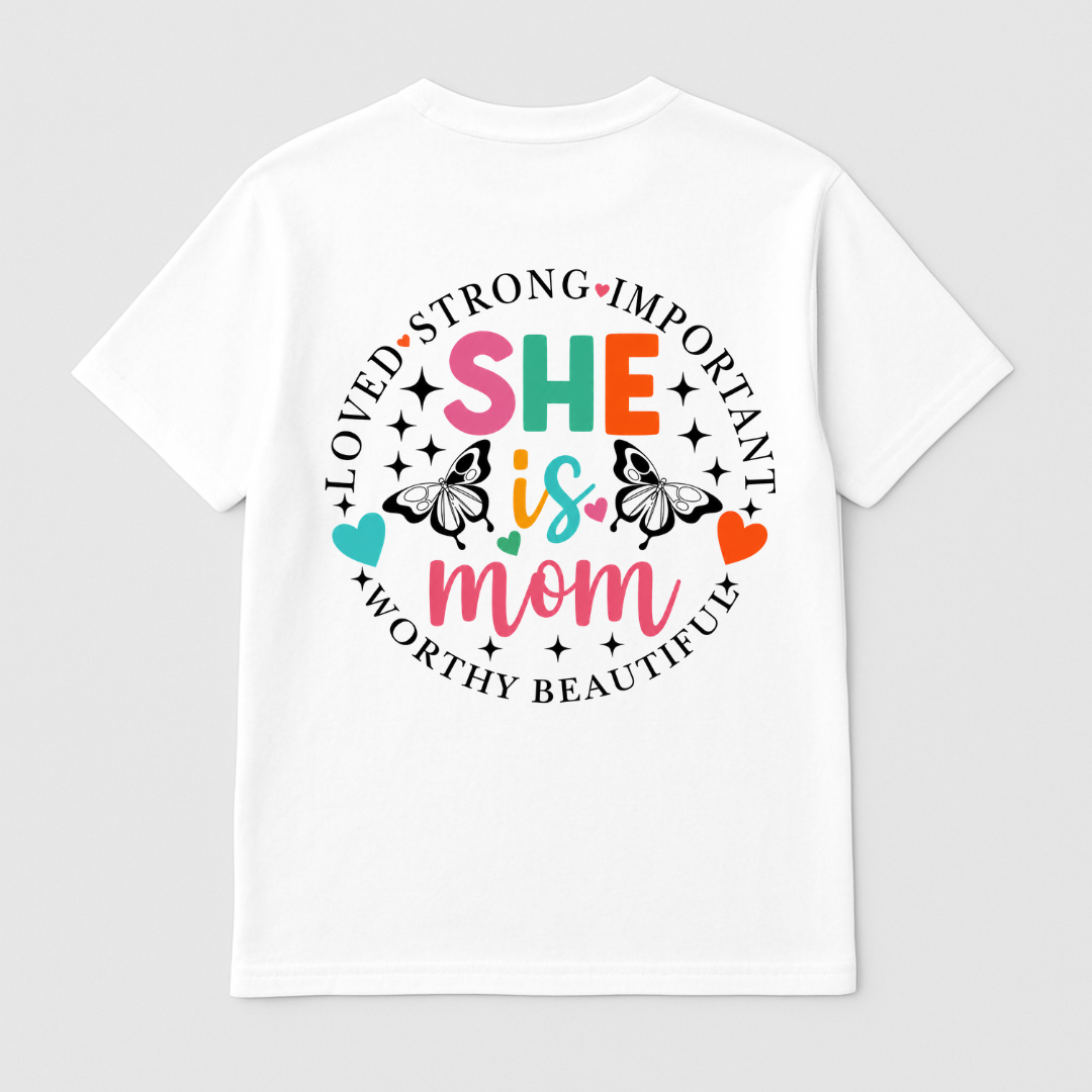 She is Mom Magic Kids BackStory T-Shirt Kia & Kel