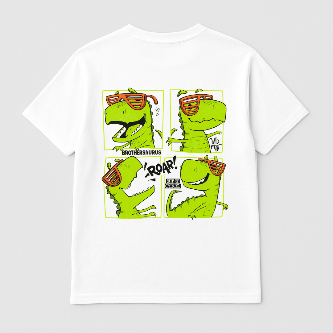 Brothersaurus Kids BackStory T-Shirt Kia & Kel