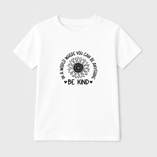 Sunflower Kindness Kids Short Sleeve T-Shirt