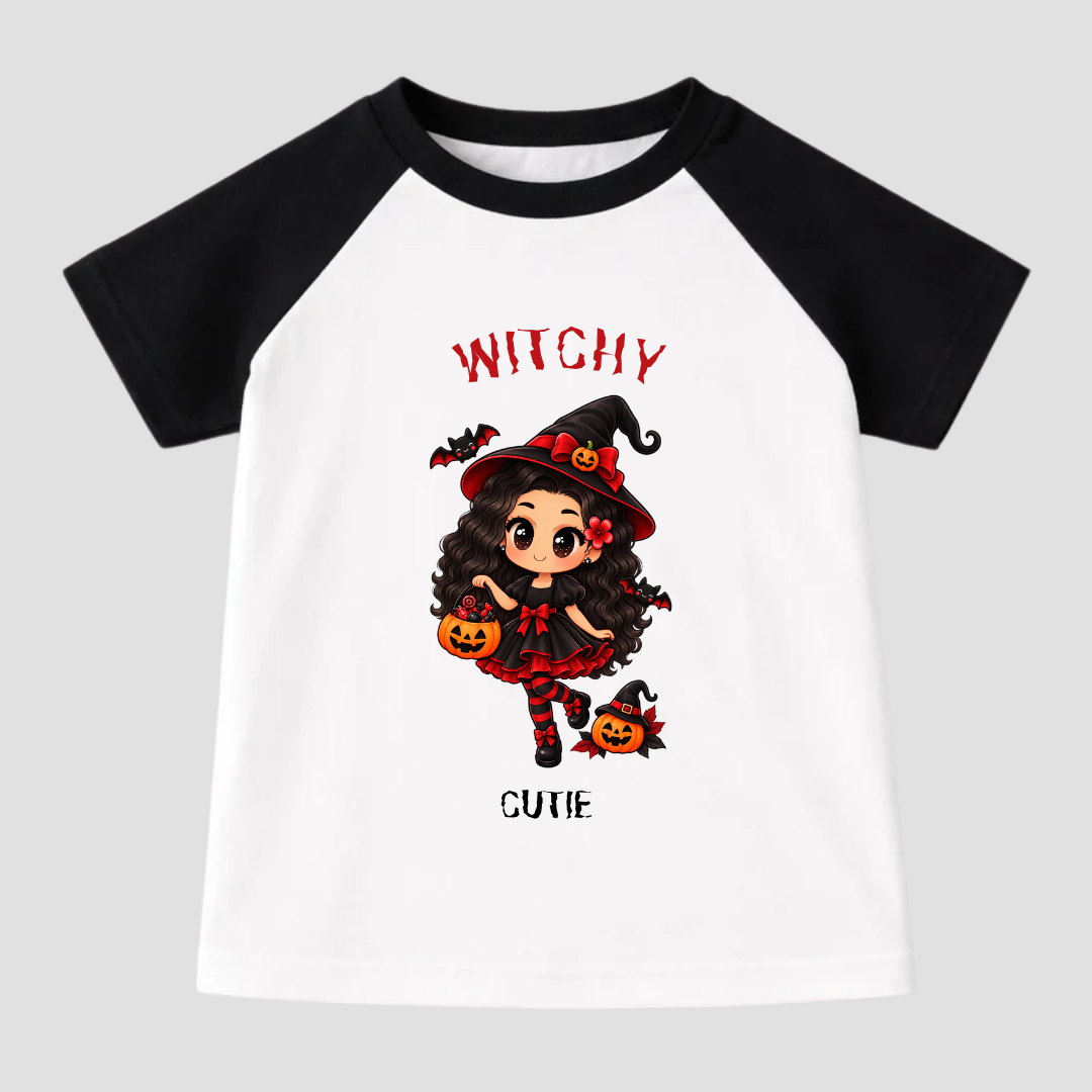 Witchy Cutie Kids Short Sleeve T-Shirt