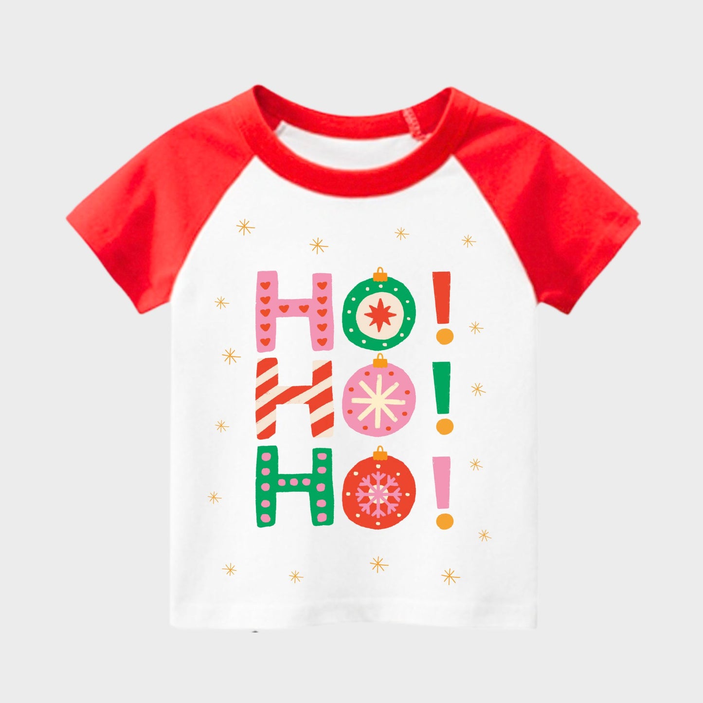 Christmas Red Ragalan Kids T-shirts