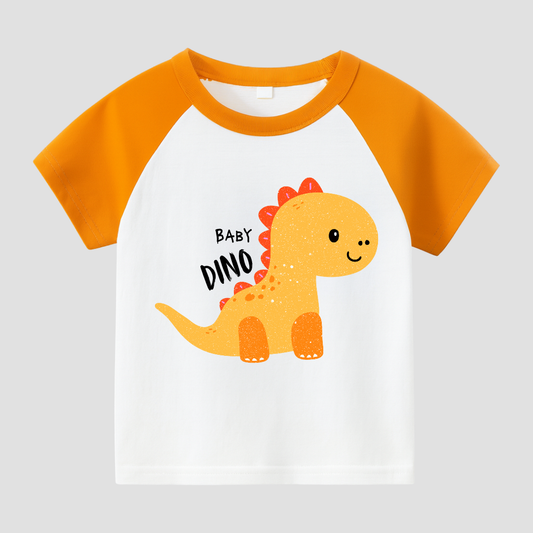 Baby Dino Kids Short Sleeve T-Shirt
