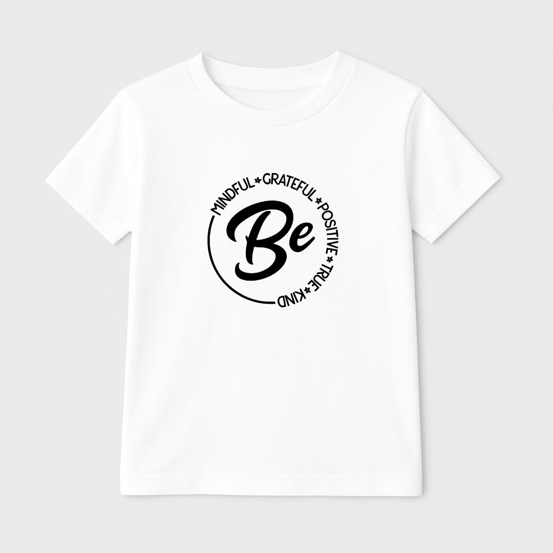 Be Positive Vibe Kids Short Sleeve T-Shirt Kia & Kel